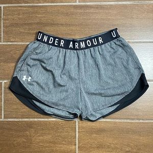 Under Armour Grey & Black Athletic Shorts
